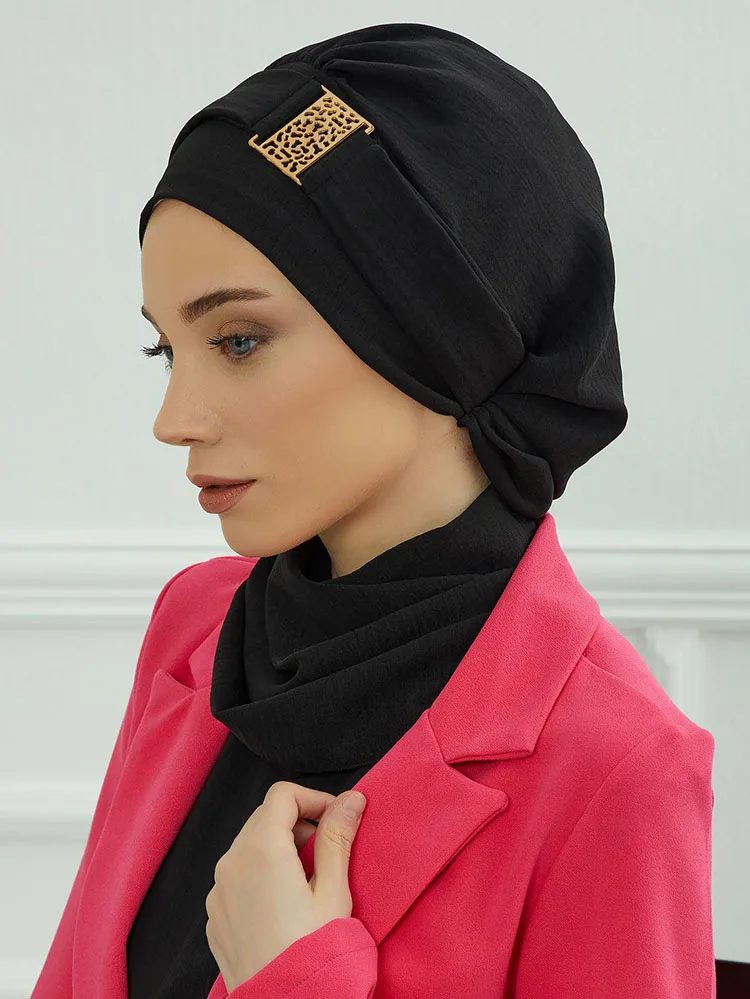 Hijabs internos muçulmanos lisos para mulheres, faixa de cabeça islâmica, boné, xale longo, lenço, capa de pescoço, headwraps, pré-design, novo