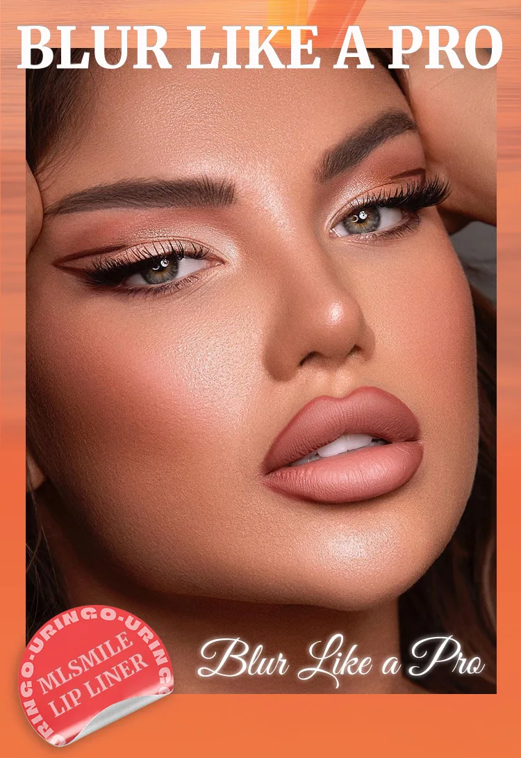 MLSMILE Double-ended Silky Peptide Lip Liner - Waterdichte, niet-overdracht, lijnregistratie Lip Pen lippenstiftmake-up