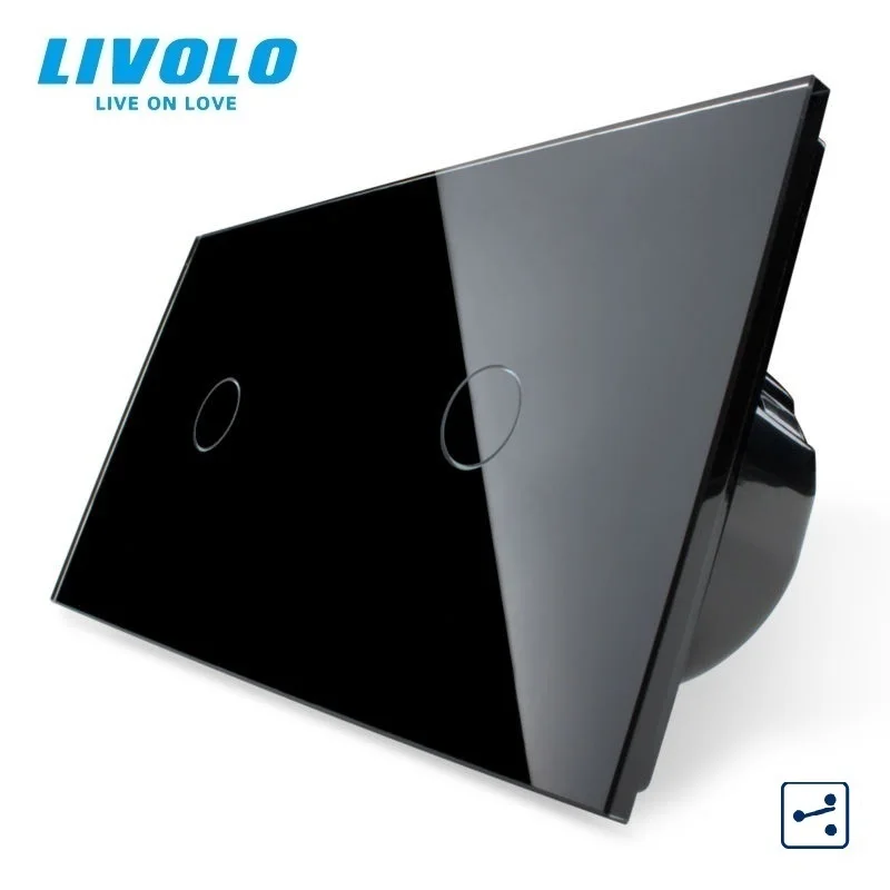 

Livolo EU standard ,Touch Screen Control, Wall Switch Tempered Glass Panel, Light Wall Home Switch, VL-C701S-12/VL-C701S-12