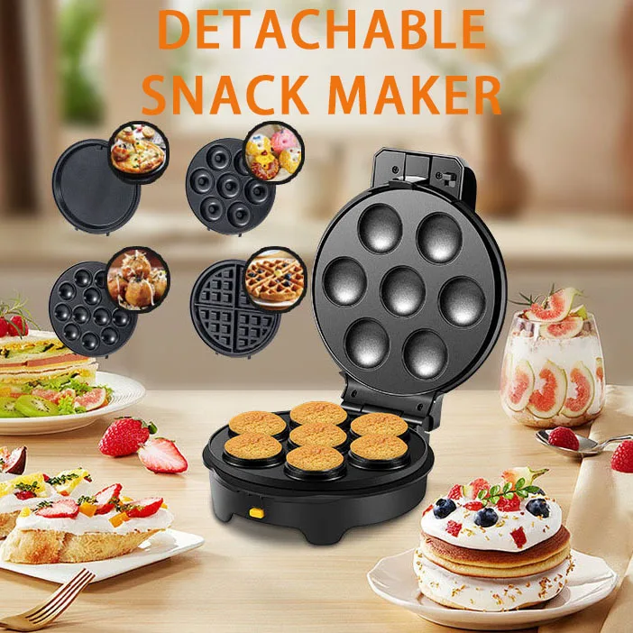 American standard change breakfast machine 5in1 pizza ball cake waffle donut machine