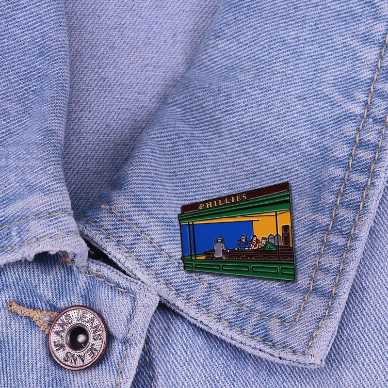 Hard enamel pin painting inspiration badge.3