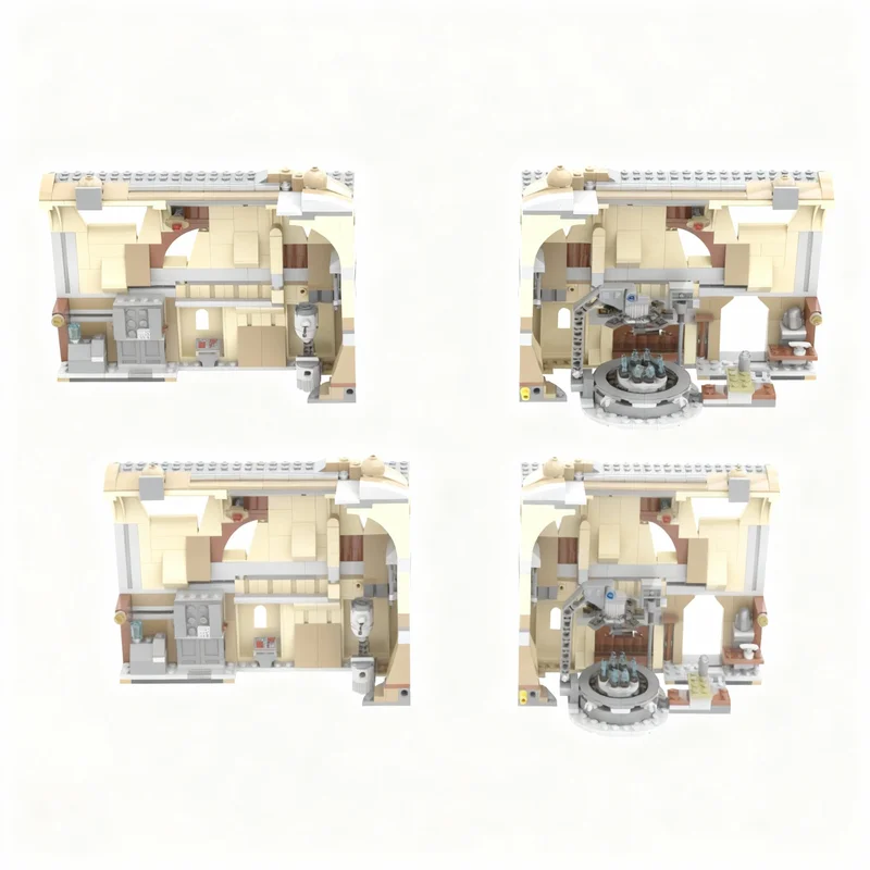 

563PCS MOC Space Battle Book End Hunter Forge Model Technology DIY Creative Assembly Building Blocks Display Birthday Gift Set