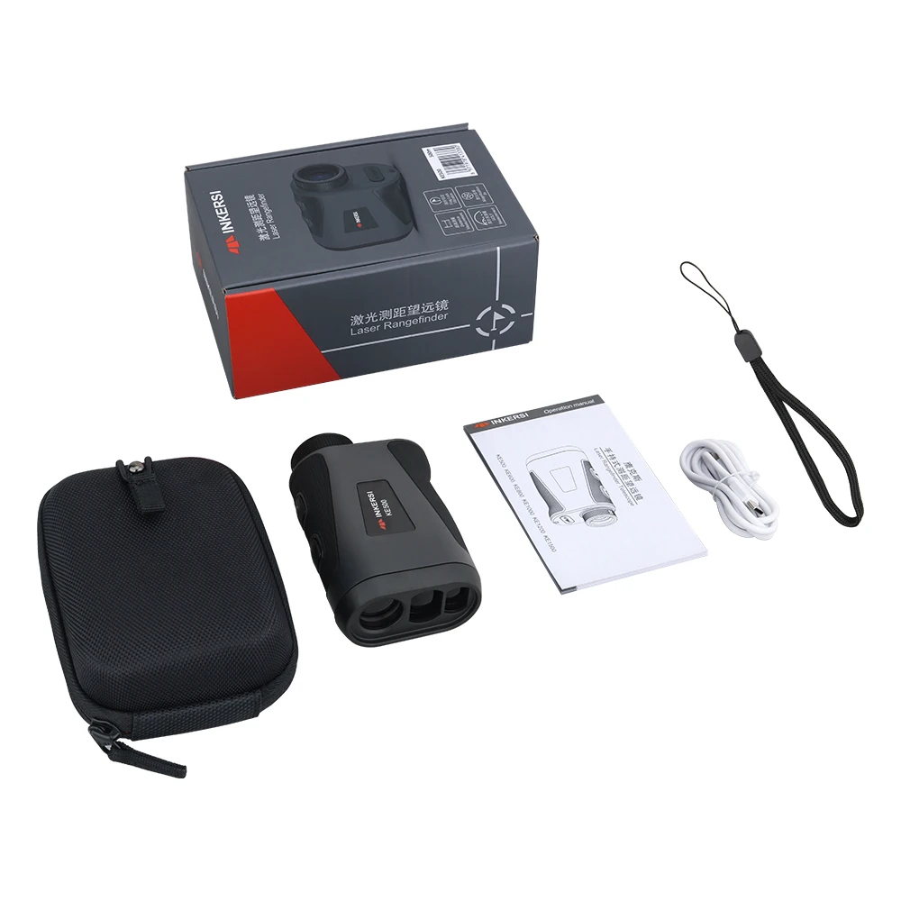 Imagem -06 - Inkersi Digital Telêmetro Telescópio Binóculos Medidor de Distância a Laser Range Finder para Golf Caça Esporte Ferramentas Medição
