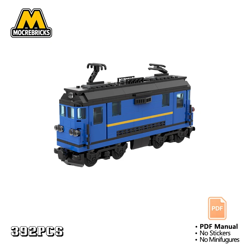 MOC Heavy Mainline Locomotive Engine Building Blocks Railway Freight Passenger Express Transit Train Model Track Toy Adult Gift