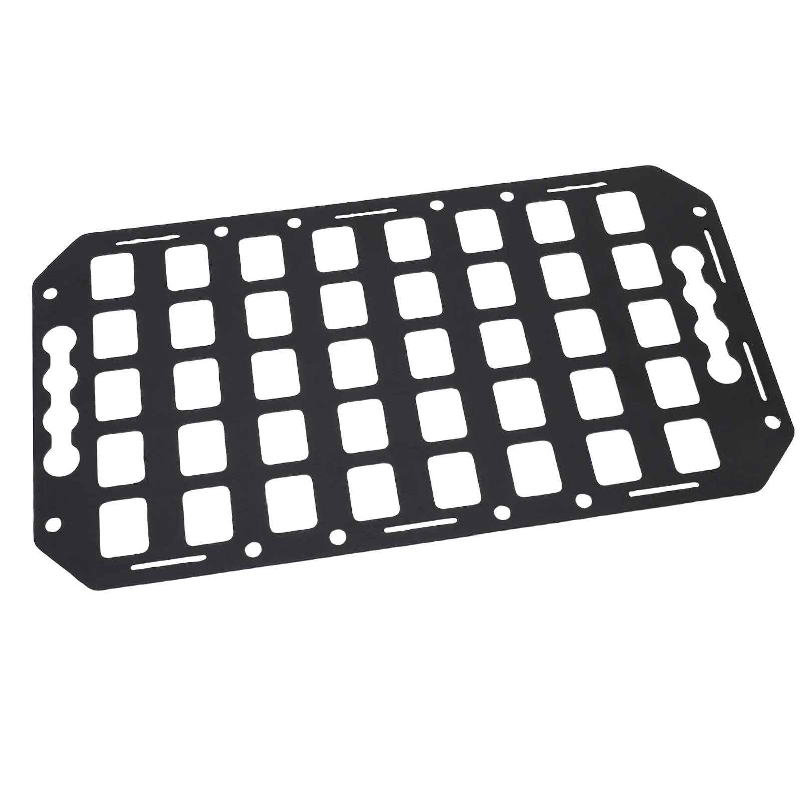 Картина 4: Грузовик-кровать Molle Panel 16,61x8,86x0,08 дюйма, легко удаляемый алюминиевый L-трек, органайзер Molle Panel для автомобилей, внедорожников, пикапов, фургонов, автофургонов