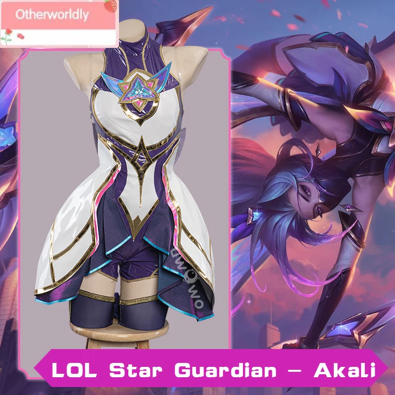 

Star Guardian Akali косплей игра Лига Легенд/LOL SG Akali Косплей Хэллоуин костюм K/DA Ahri/Kaisa/xaya