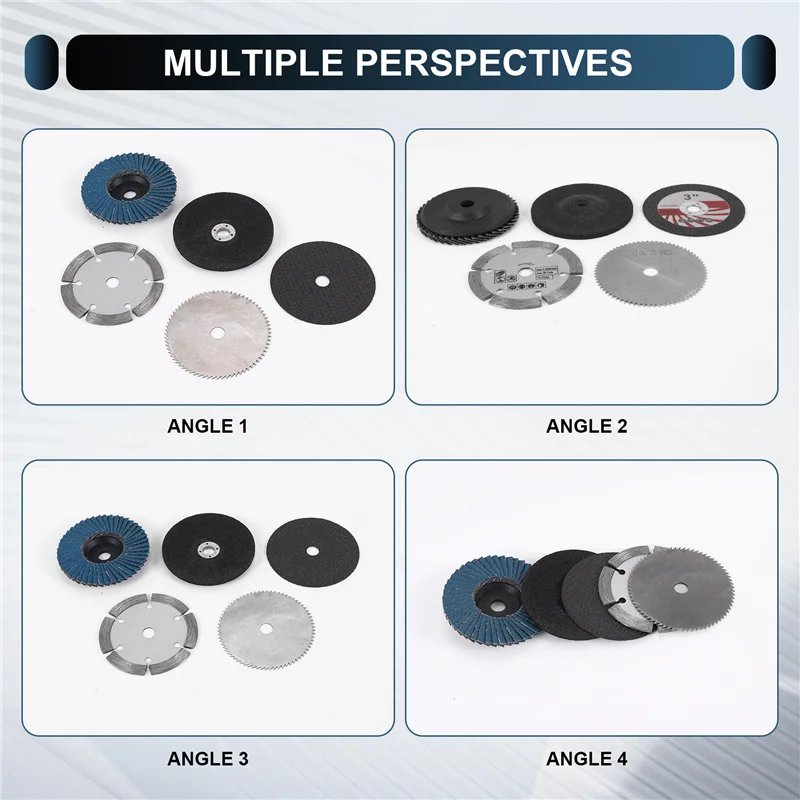 ABWP-5Pcs 10Mm 보어 앵글 그라인더 용 75Mm 커팅 디스크 금속 원형 톱 블레이드 플랫 플랩 그라인딩 휠 밀링 도구