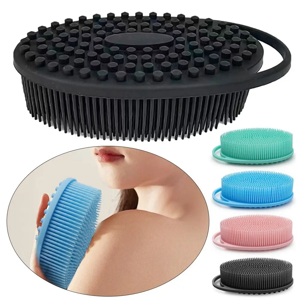 Body Exfoliating Silicone Skin Remover Tool Home Bathroom Products Body Scrubber Set Scrubber Bath Sponge Shower Brush