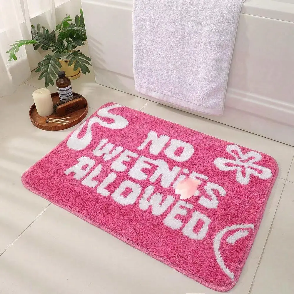 

Microfiber Bath Mat Bathroom Rugs, Non Slip Funny Cute Shower Rug For Sink Bedroom Kitchen Living Room
