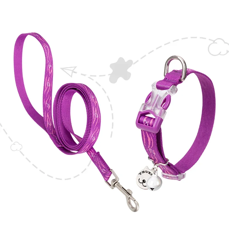 

TRUELOVE, воротник для кошек на открытом воздухе TLC5311, жаккардовая тесьма с рисунком для мягкой руки, Красочные пряжки Donaford, милая бирка для кошек