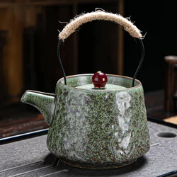 Ceramic Pot Retro Japanese Kungfu Teapot Coffee Teapot for Tea in Cup Puer Tea Brewing Kettle Yixing Clay Kettle Teeware Teware