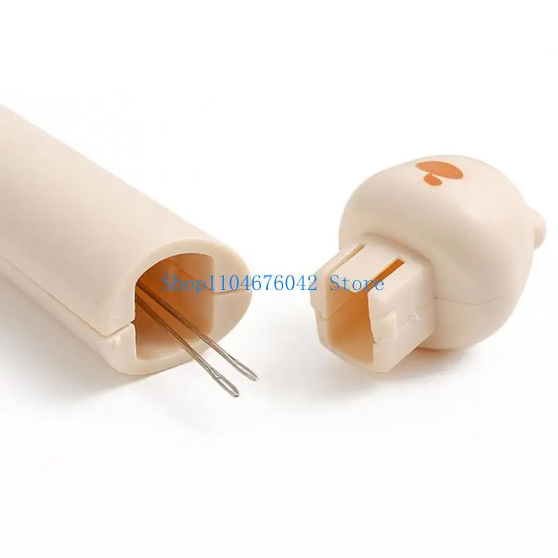 

5asd 2 in 1 Needle Threader Seam Easy to Use Bear Threading Aid Household Thread Remover for Hand Sewing