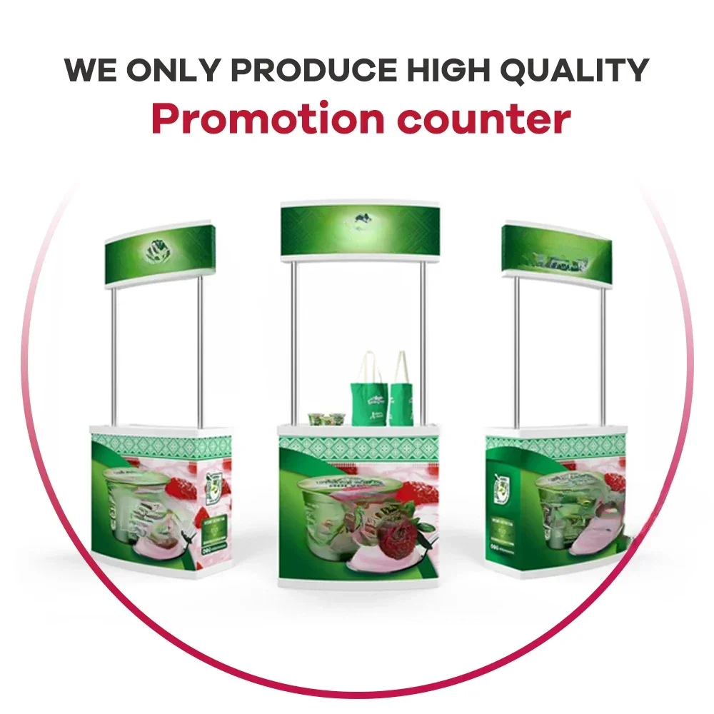 High-quality advertising foldable promotional kiosk portable display stand