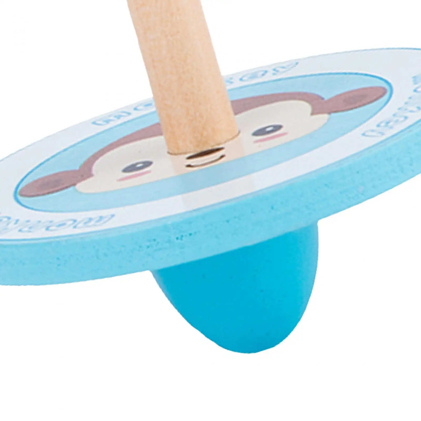 ألعاب أطفال خشبية جيروسكوبية ألعاب أطفال تقليدية قطر 6 سم، ارتفاع 5.5 سم مساعدة