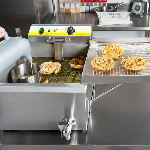 Electric Donut Fryer Funnel Cake Frying Machine Commercial Potato Chips Fryer Machine for Fried Pastries