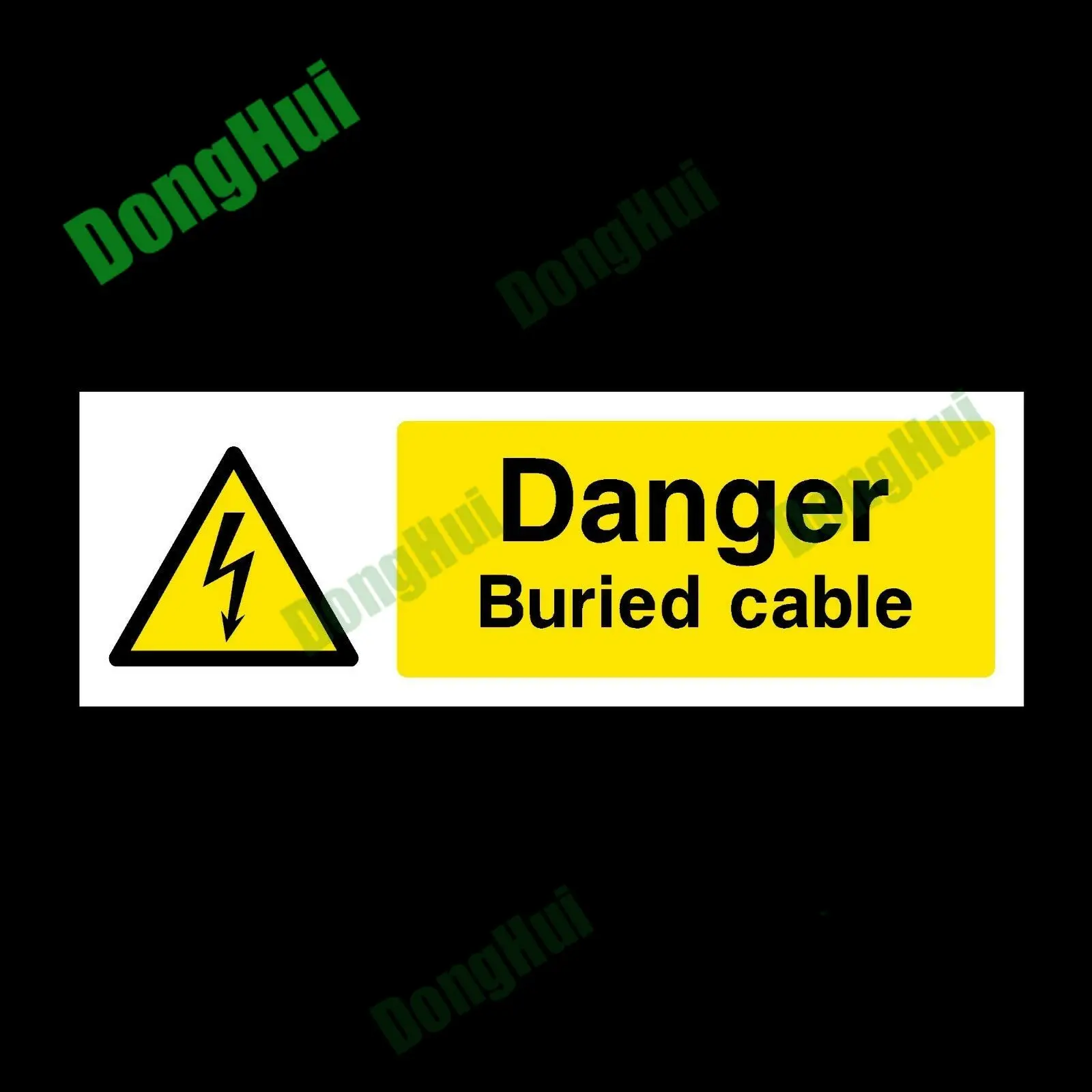 Danger High Voltage Plastic Sign Warning Caution Sticker For Workshops Construction Sites Factories Schools PVC Waterproof