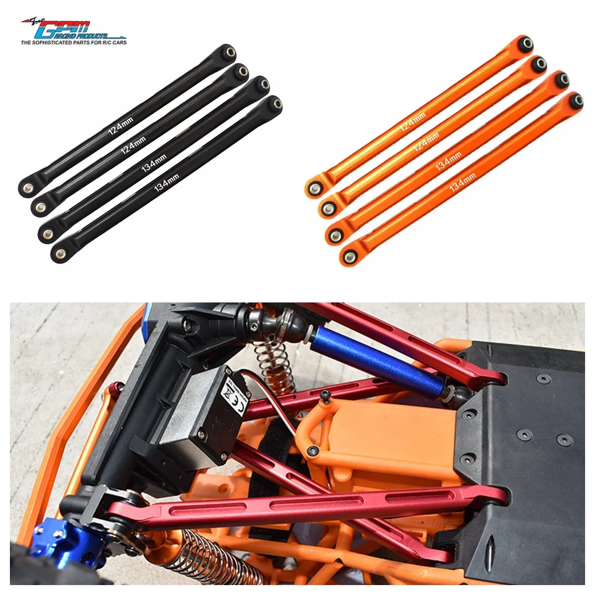 Axial 1/10 Rbx10 Ryft 4wd Scale Rock Bouncer-axi03005 Aluminum Alloy Front Upper+front Lower Keel Support Rod axi234022 234021