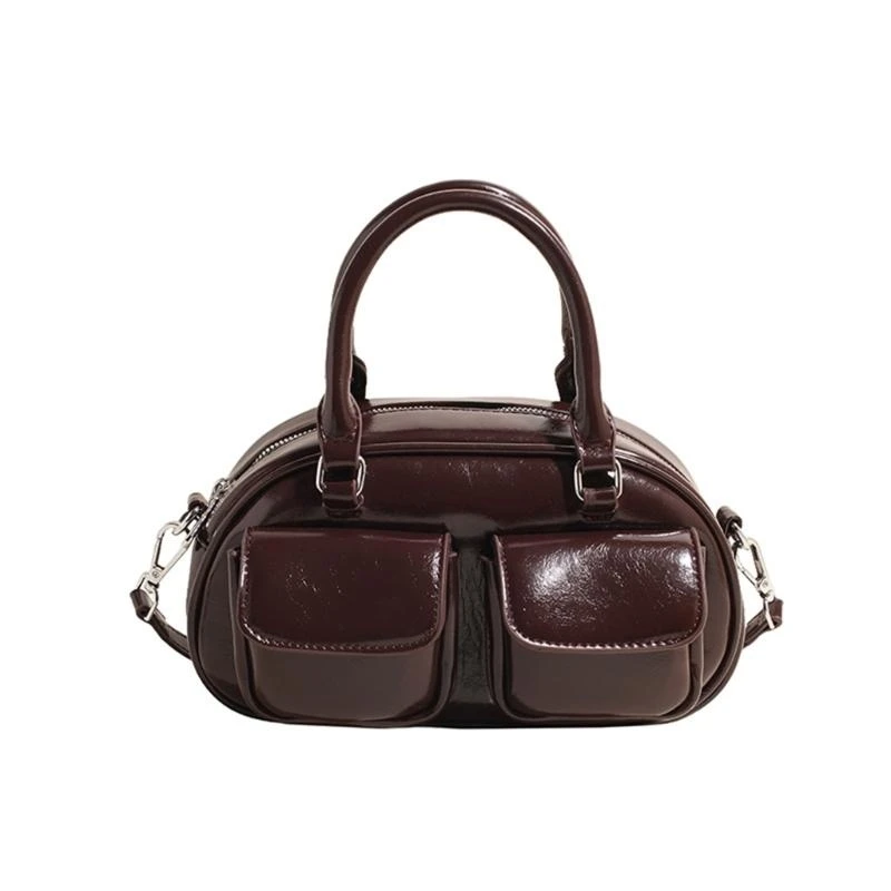 

Sophisticated Leather Handbag Top Handle Purse Shoulder Bag Satchel for Women