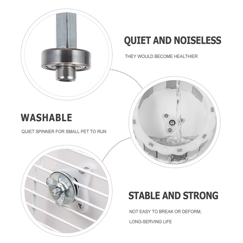 

Silent Hamster Running Durable Exercise For Rats Mice Hedgehog Chinchilla Cage Accessories Stress Relief Pet Hamster