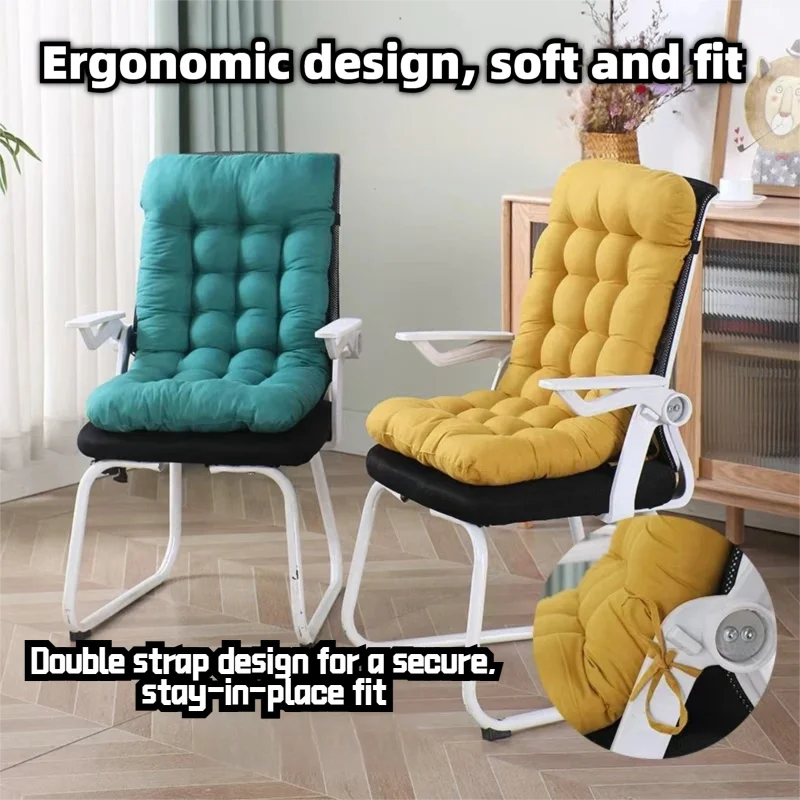 Ergonomic Backrest Seat Cushion – Comfort Pad for Office/Computer Chairs, Dorm Seats, Stools, Bay Window, Relieves Pressure