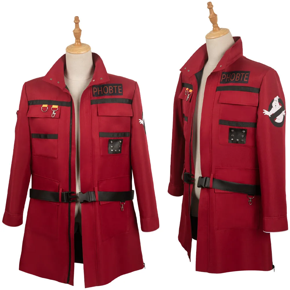 Ghost Cosplay Busters 2 Cosplay Frozen Empire Grooberson Costume Red Coat for Men Women Outfits Halloween Carnival Disguise Suit