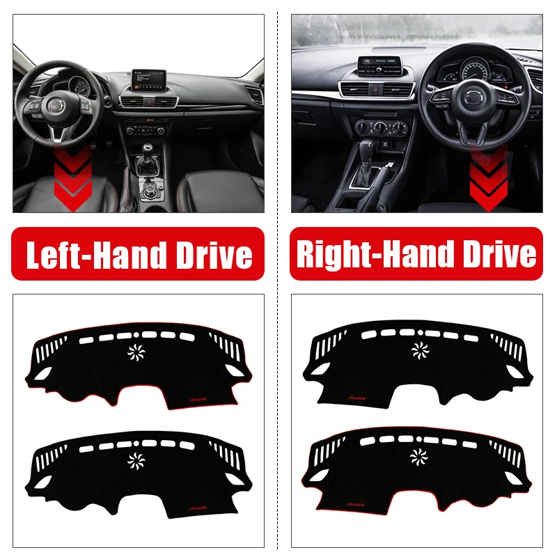 Car Dashboard Cover Sun Shade Mat Avoid Light Pad Anti-UV Case Non-Slip Carpet For Mazda 3 BM BN Axela 2014 2015 2016 2017 2018