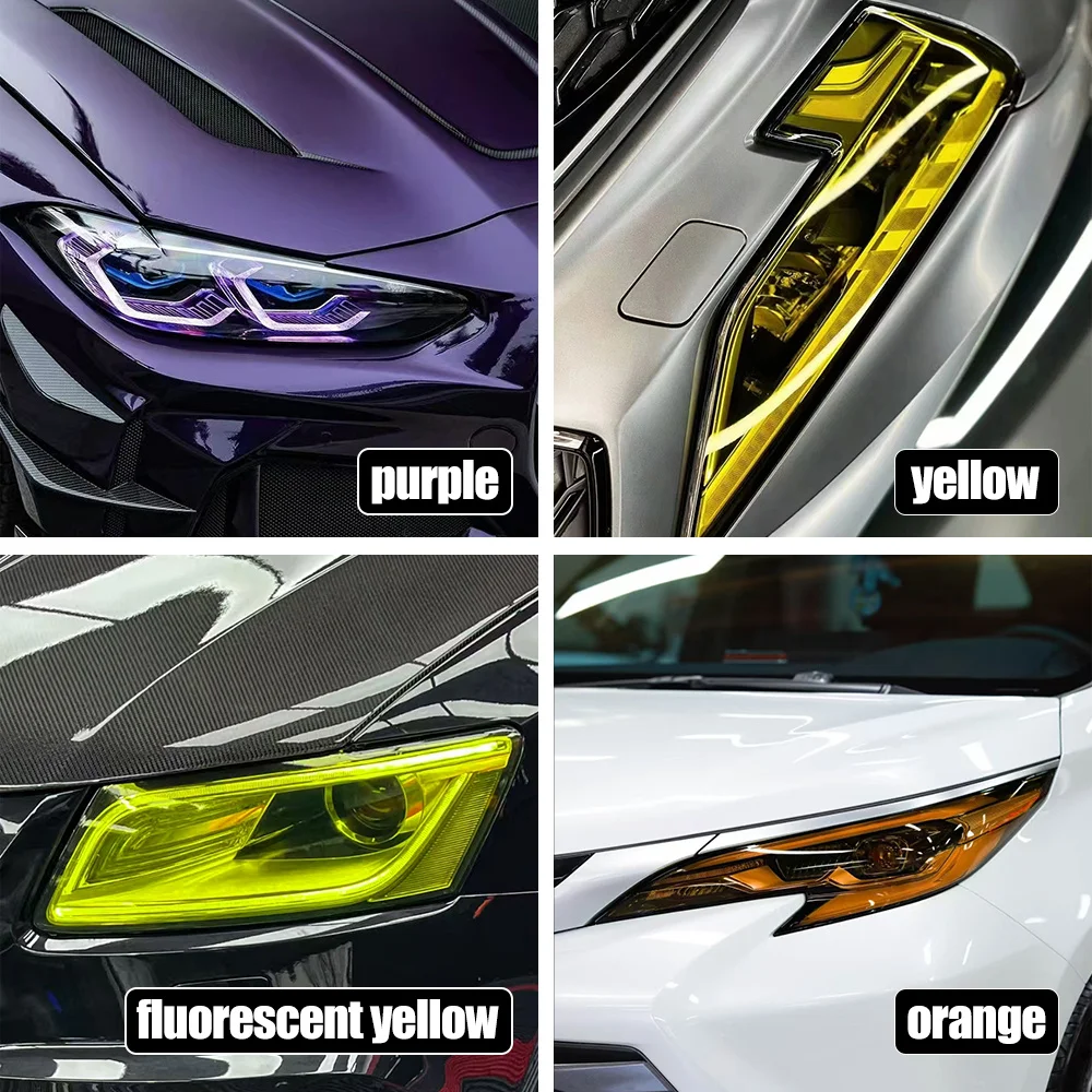 Car Headlight Taillight Protective Film Tint Vinyl Film Auto Lamp Film Sticker Motorcycle Lamp Tinting Films for Cars Accessorys