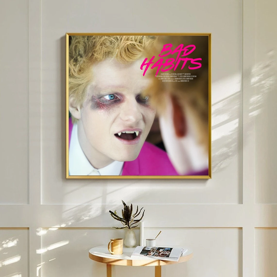 Ed Sheeran Bad Habits Music Album Poster Canvas Art Print Home Decor Wall Painting ( No Frame )