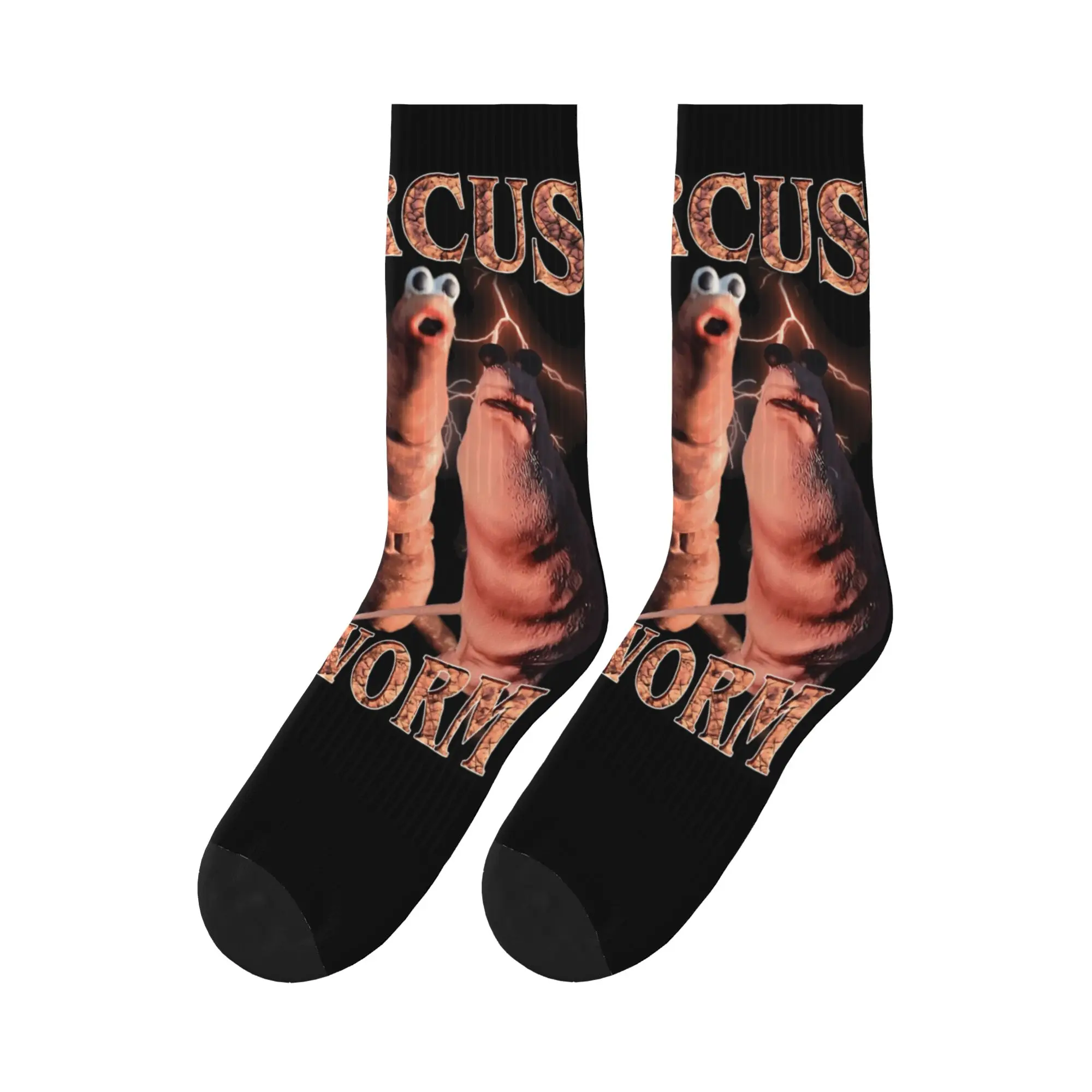 

Unisex Men Socks Marcus The Worm Funny Memes Bootleg Stockings Spring Retro Warm Soft Socks Graphic Running Sports Non Slip Sock