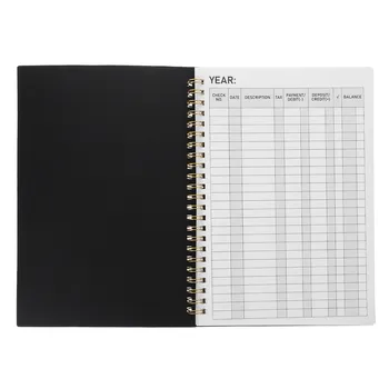 Accounting Ledger Book 85x6 Expense Tracker Notebook Spiral Binding Personal Finance Log Journal Home Small Business Income