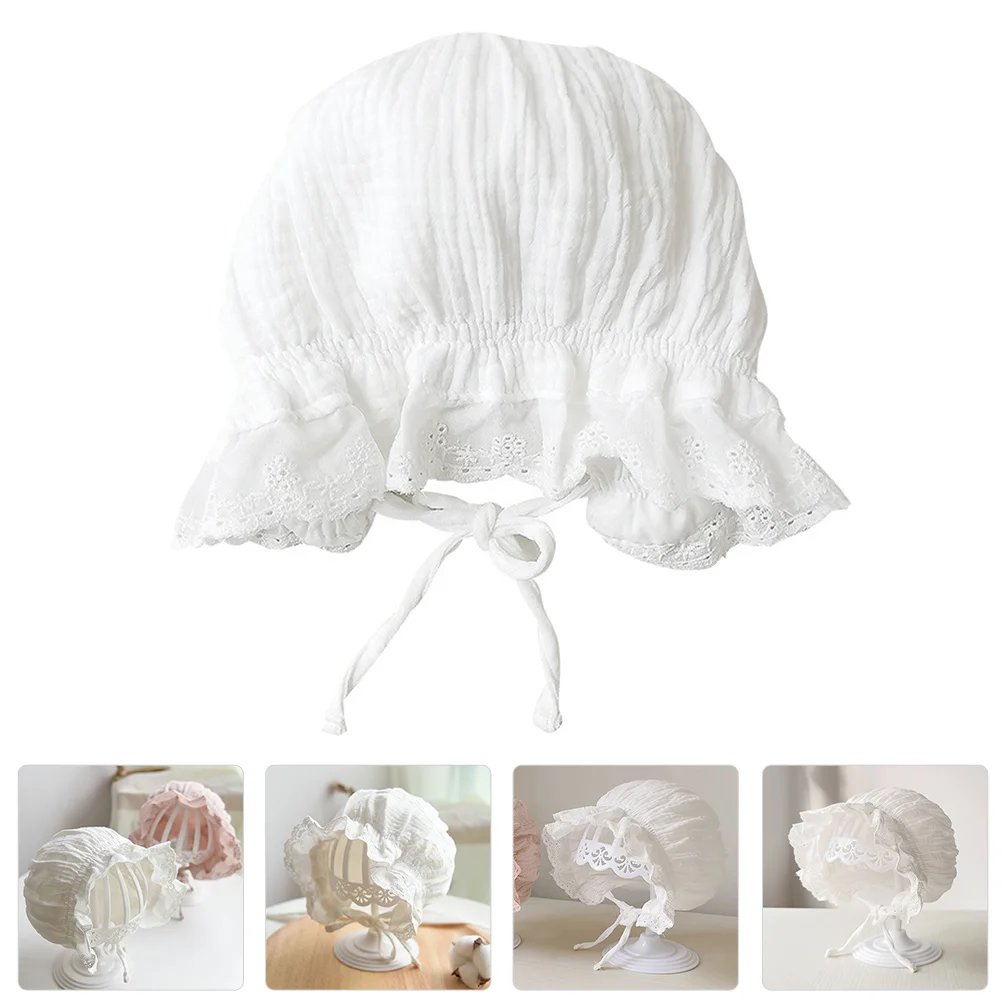 

Cotton Baby Sunhat Summer Toddler Newborn Adjustable Infant Breathable Foldable Storage Carry Lace Design Comfortable Wear Long