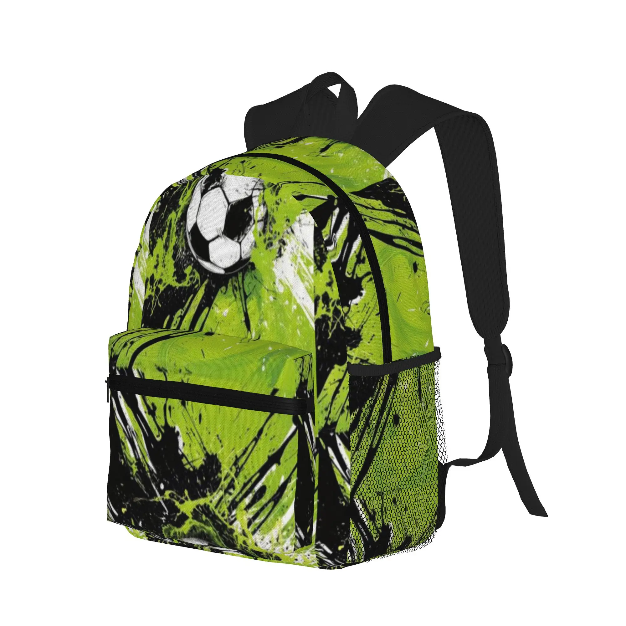 soccer ball paint explosion graphic  Casual Backpack for Students and Adults Travel backpack