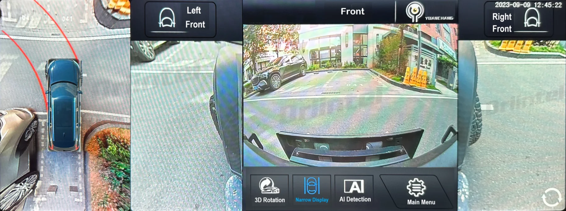 Driintel 1080P Rundumansicht 360 ° Panorama-System 3D-Kamera Auto-Rundumansicht Panoramische Kreisförmige Überwachung DVR-Rekorder – Detail 9