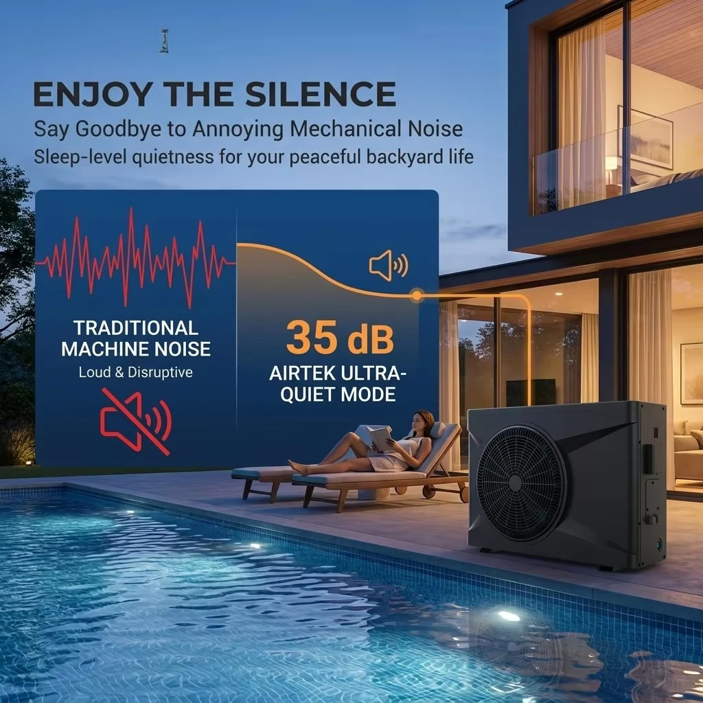 7kw 10kw 16kw 18kw 21kw 25kw R32 DC Inverter Pool Spa Heat Pump Swimming Pool Heat Pump