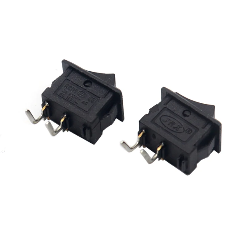 【20-5PCS】KCD11 Rocker Switch 10*15mm Mini Push Button Switch ON-OFF / ON-OFF-ON 2 Pins / 3 Pins 3A 250VAC / 6A 125VAC 10x15mm