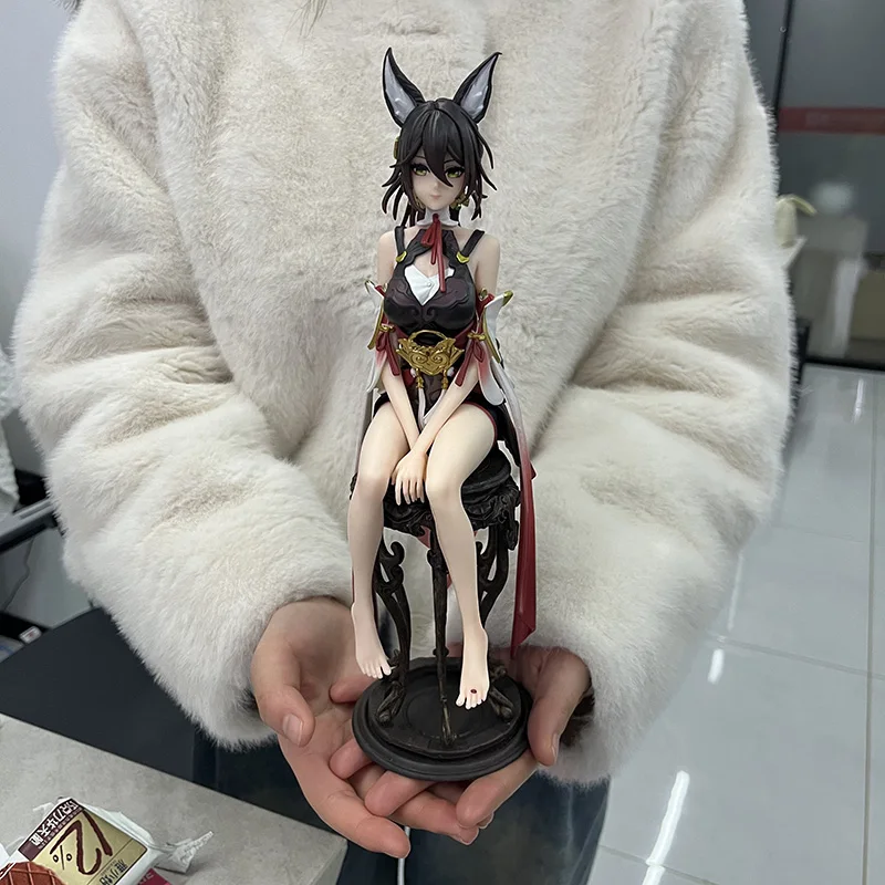 In Stock Honkai: Star Rail Game Beautiful Girl Sitting Position Tingyun Box Sexy Girl Action Figure Peripheral Holiday Gift