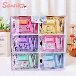 24pcs Sanrio Mini Stapler Set Kulomi Combination Melody Pachacco Student Binding Tools Stapler Stationery School Office Supplies