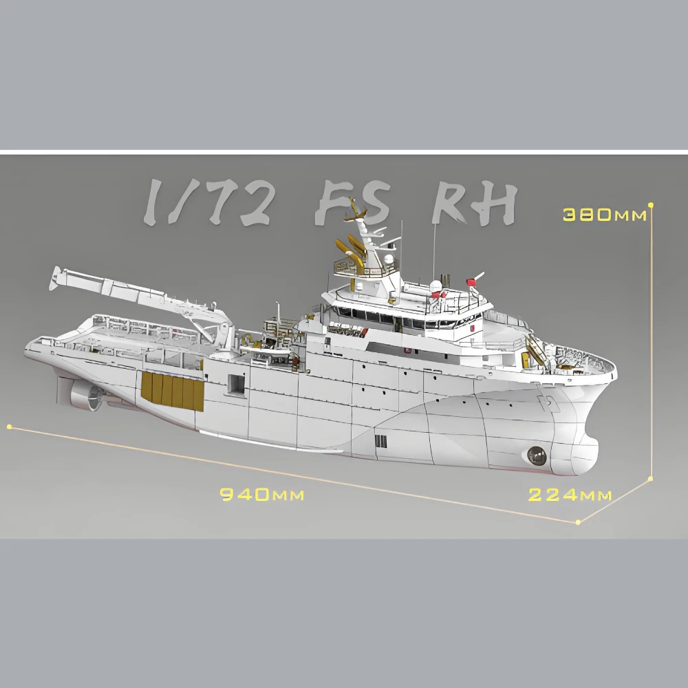 FS RH 1/72 94 ซม.ชุดรุ่นเรือชุดวัสดุสามารถเปิดตัวสําหรับชายและหญิงผู้ใหญ่ประกอบเรือรุ่น