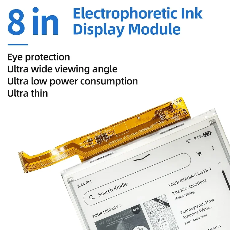0910HOT E-Paper Display 8 Inch E-ink Screen Kindle Screen for Hot selling E book Reader Touch E-ink Ebook
