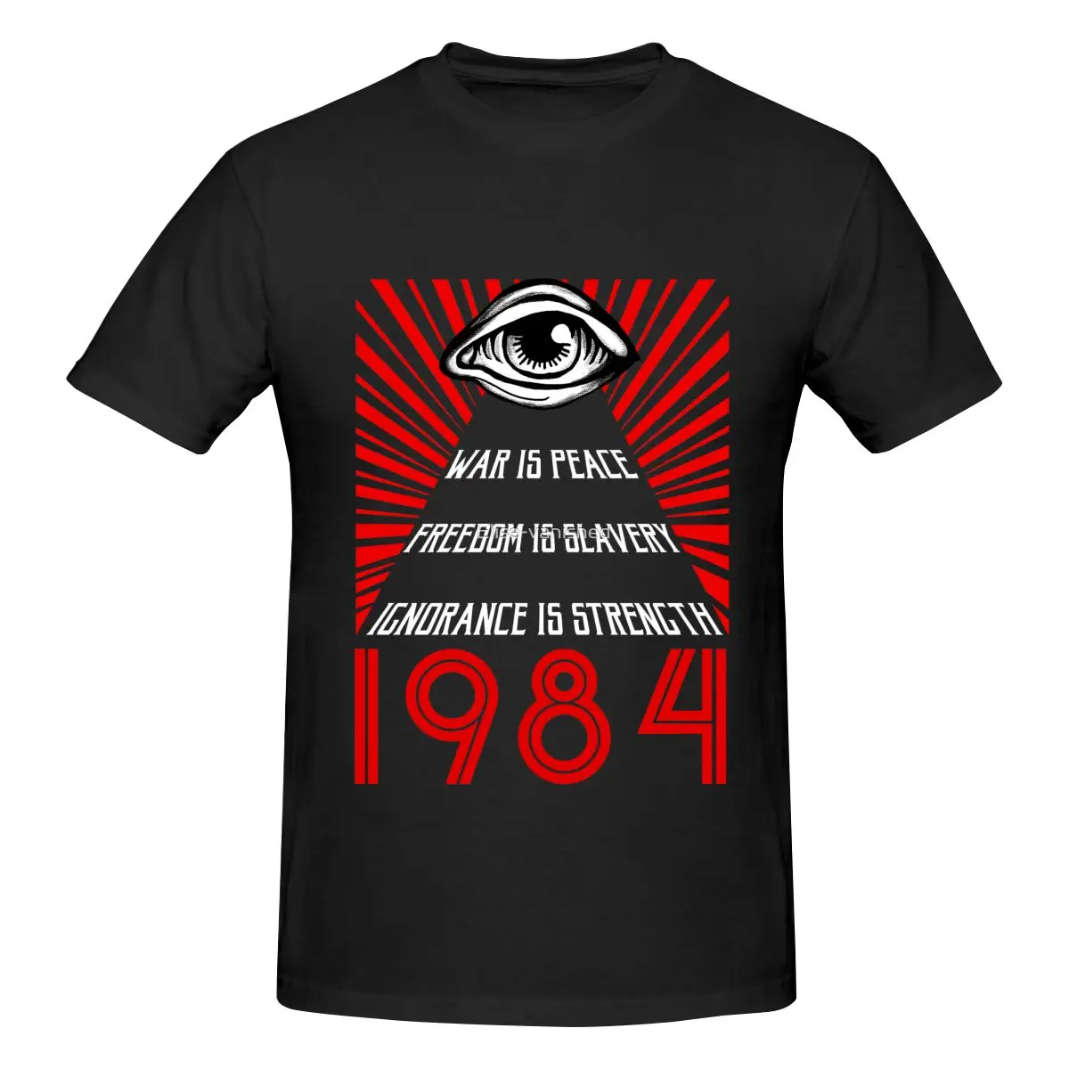 Funny 1984 Orwell Men\'s T-shirt Printed Tops are loose and slim fit Women\'s T-shirts