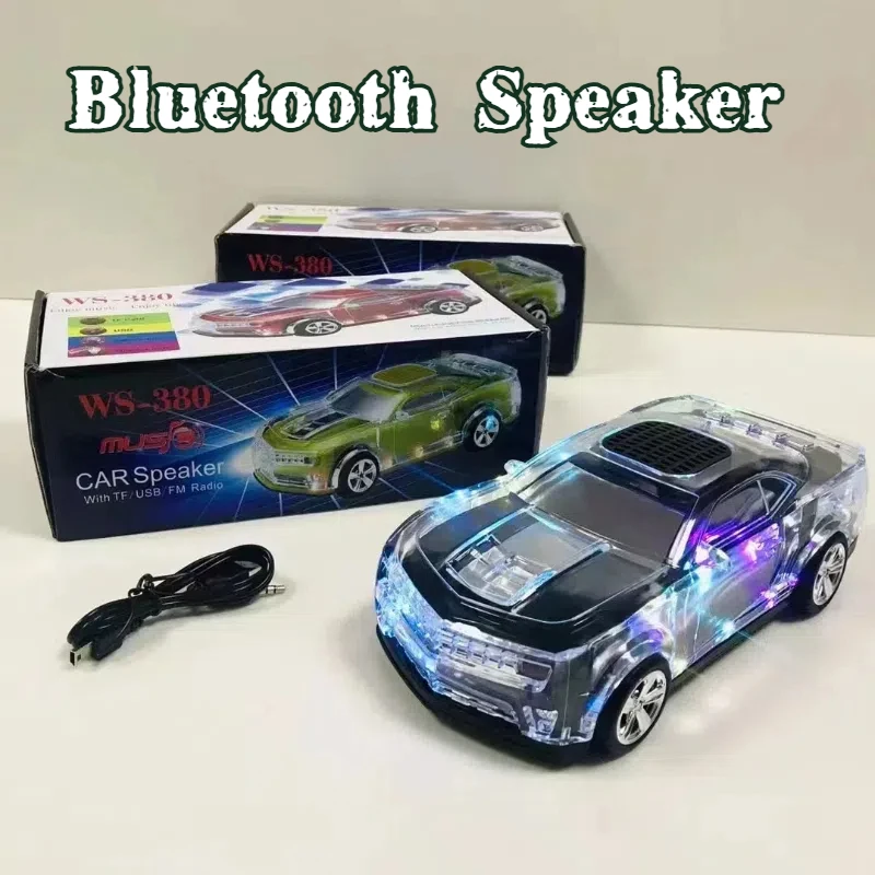 

High Fidelity Sound Quality HI-FI Portable High-quality Heavy Bass Wireless Seven Color Illuminated Mini Car Bluetooth Sound Box