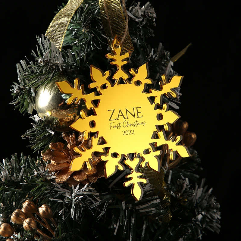 Snowflake Name Personalized Wood Ornament, Christmas Gifts, Custom Ornament, Personalized Ornaments, Christmas Decor 2023