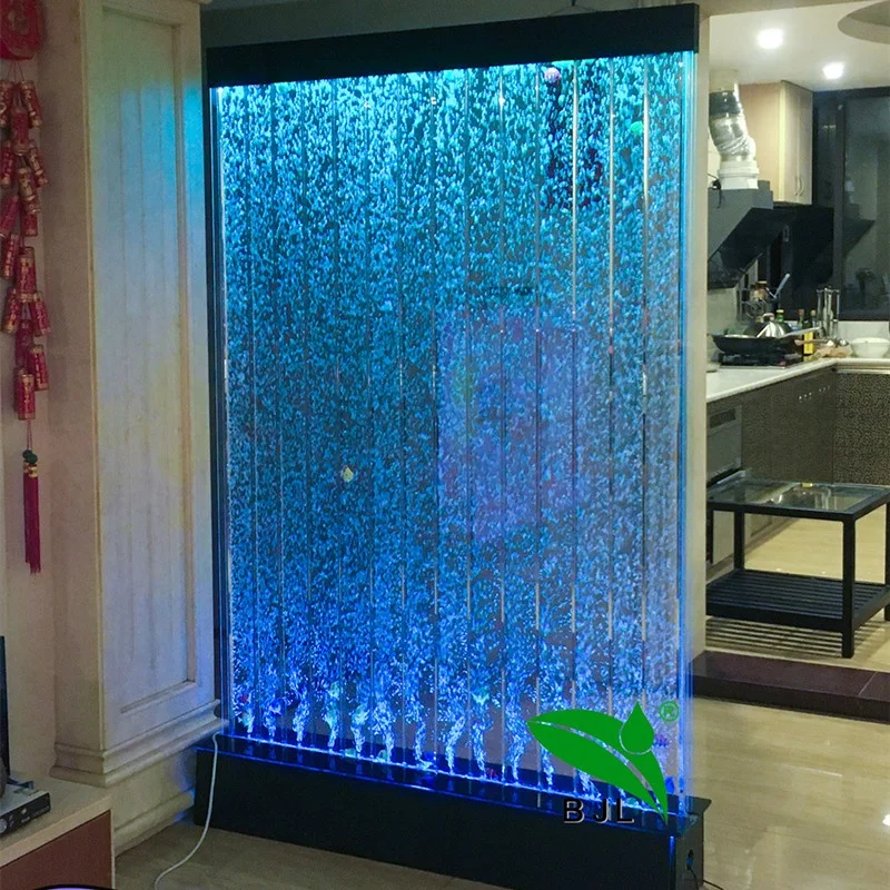 

Customized. custom interior decorative acrylic partition wall led bubble wall waterfall wedding decoration