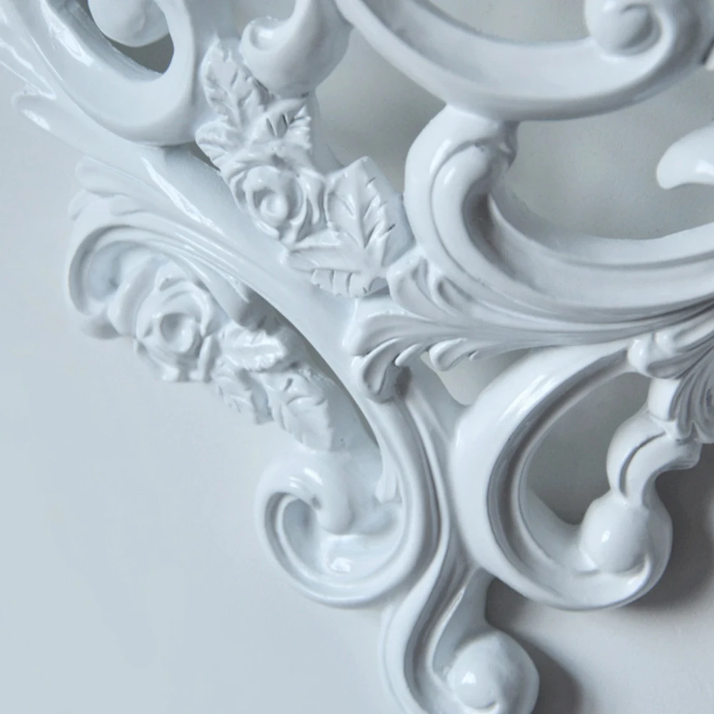

LLCS-Baroque Style Decorative Shelves For Living Room Flowers Wall Hanging Storage Rack European Style Decor Home Cafe
