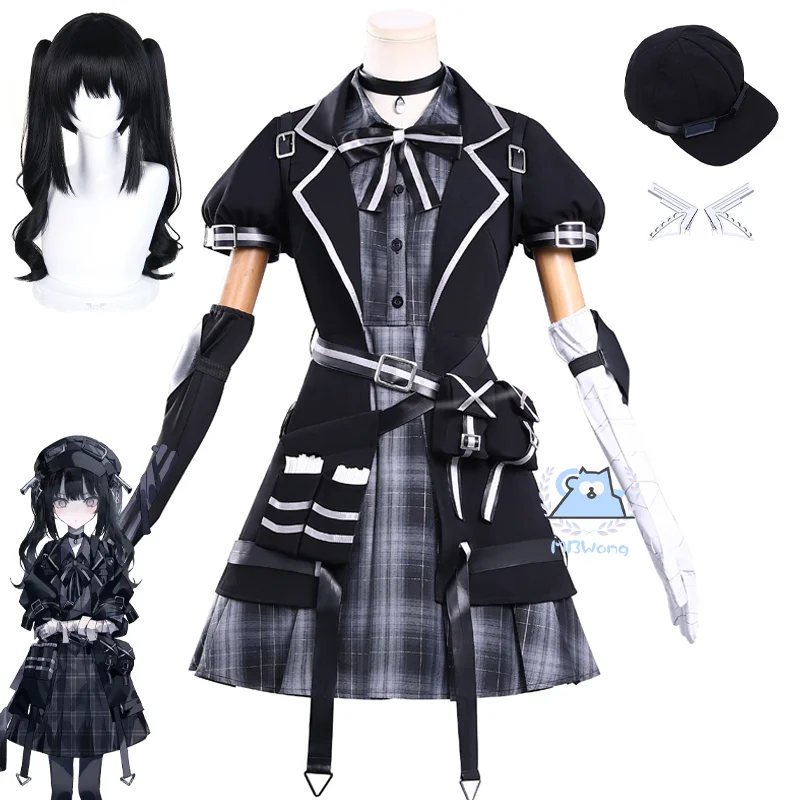 لعبة ماهو شوجو نو ماجو سايبان كوروبي نانوكا أزياء تنكرية شعر مستعار نانوكا الزي لحفلة الهالوين مرحلة لعب الأدوار الدعامة