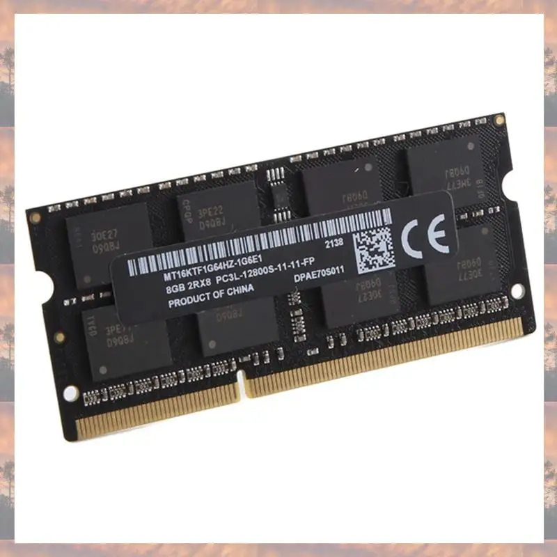 

2025 New-For MT 8GB DDR3 Laptop Ram Memory+Cooling Vest 1600Mhz PC3-12800 204 Pins 1.35V SODIMM For Laptop Memory Ram Easy Insta