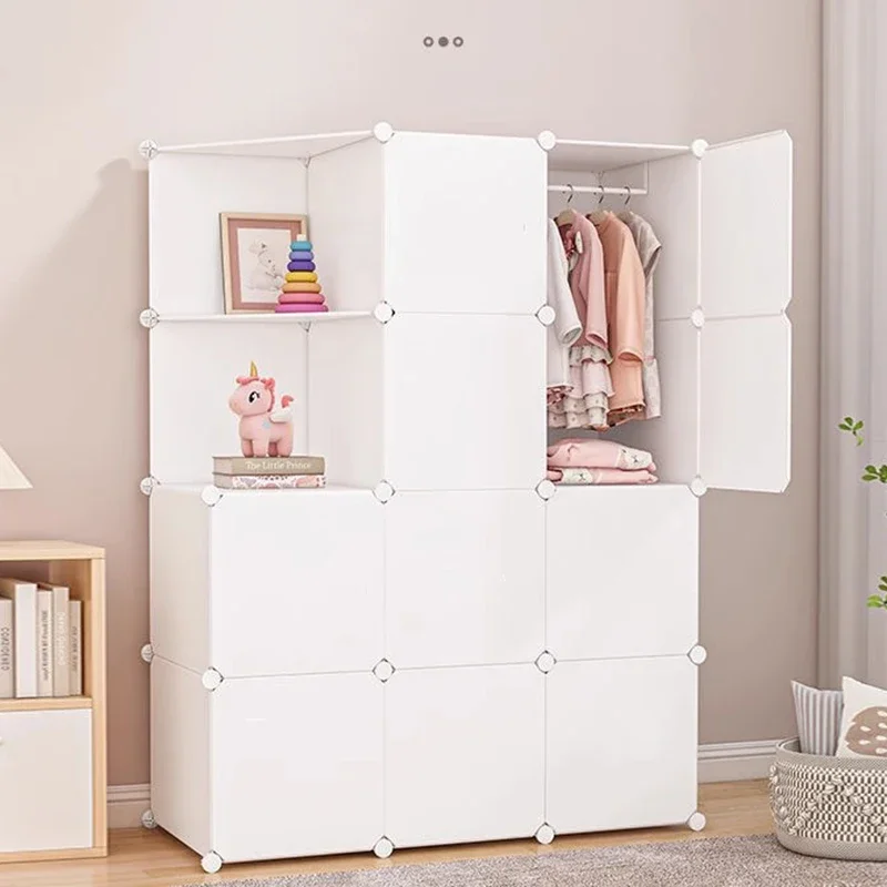 

Bedroom Portable Wardrobe Organizer Partitions Storage Cupboard Display Closet Cube Dining Modern Guarda Roupa Hotel Furniture