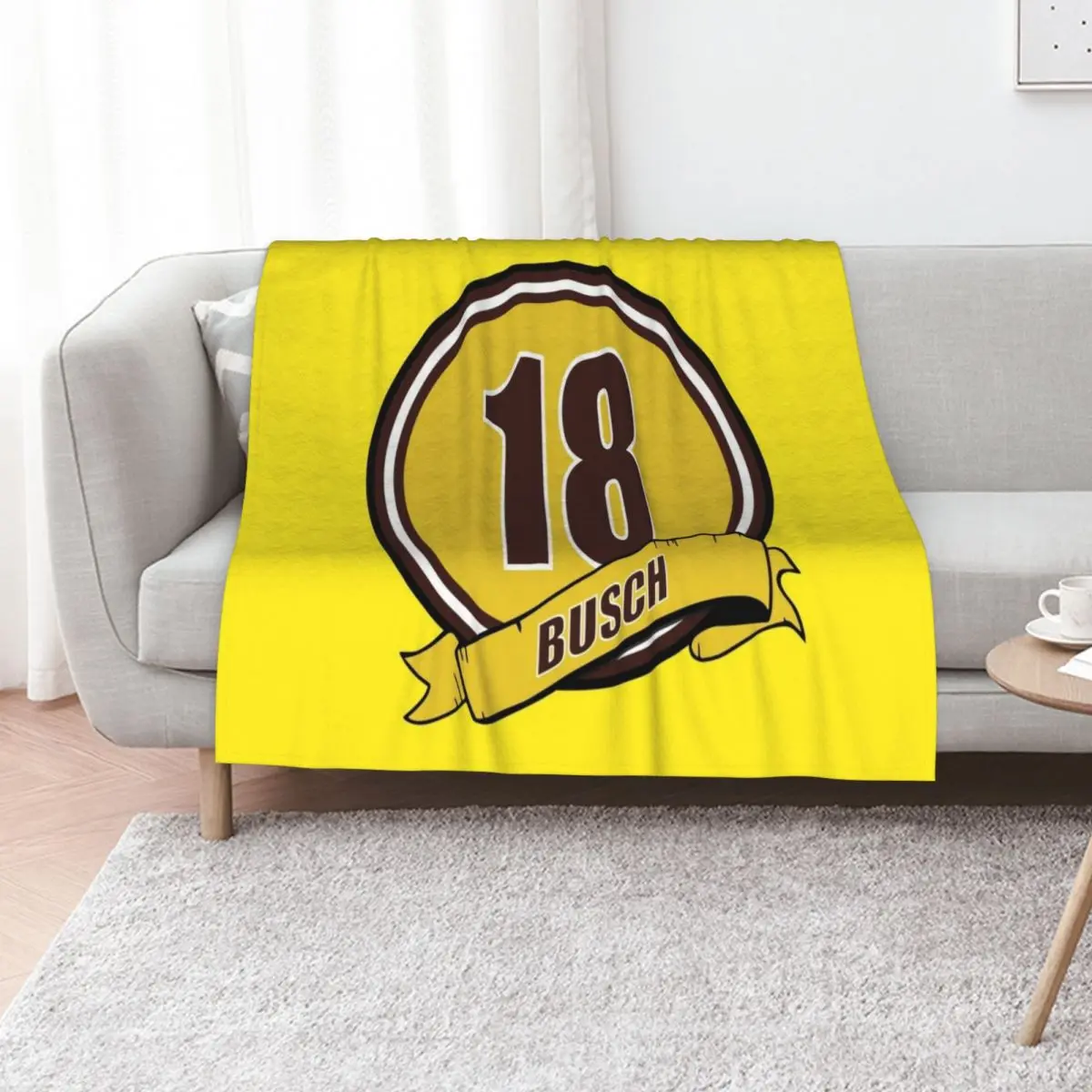 18 Busch w/Banner Throw Blanket Extra Large Throw Giant Sofa Weighted Picnic Quilt Blankets
