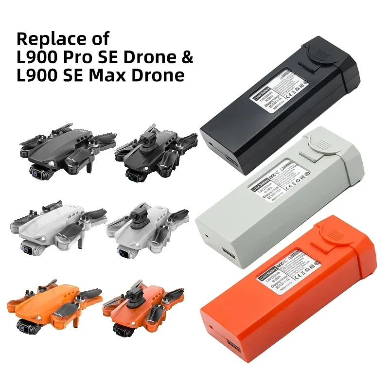 Imagem -05 - Bateria Drone para Lyzrc Acessório de Substituição Drone L900 Pro se Max Lipo Cells rc Quadcopter Peças Uav 7.4v 2200mah