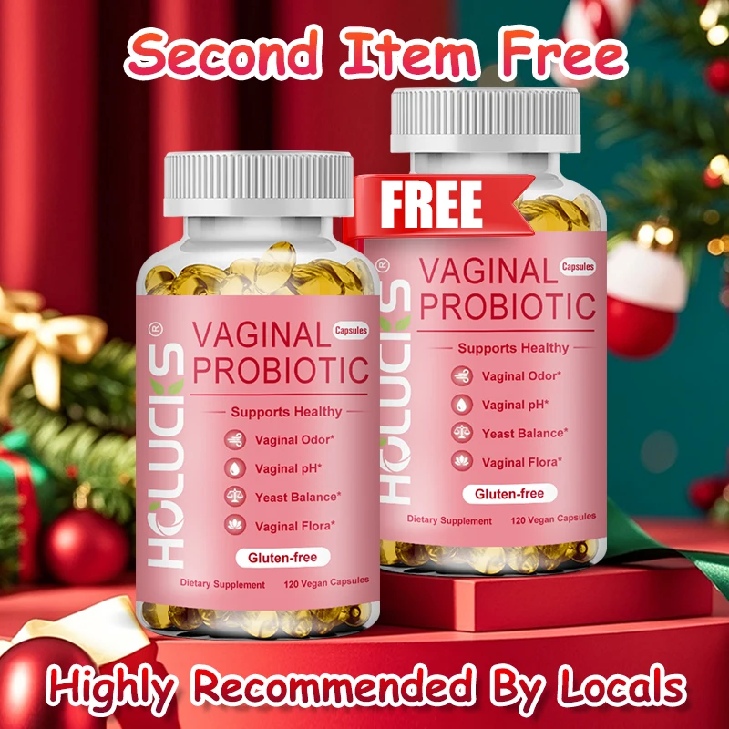 HOLUCKS Feminine Probiotic Supplement, Support Vaginal Health, Healthy pH, Intimate Flora Balance & Digestive Comfort for Women